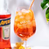 Personalised Aperol Spritz Glass with Name