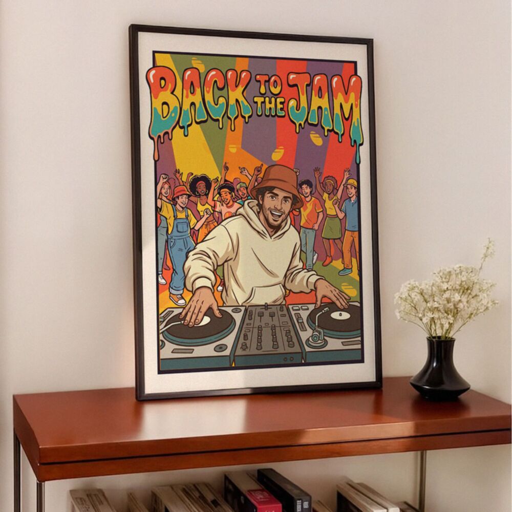 Personalised 90s DJ Party Poster
