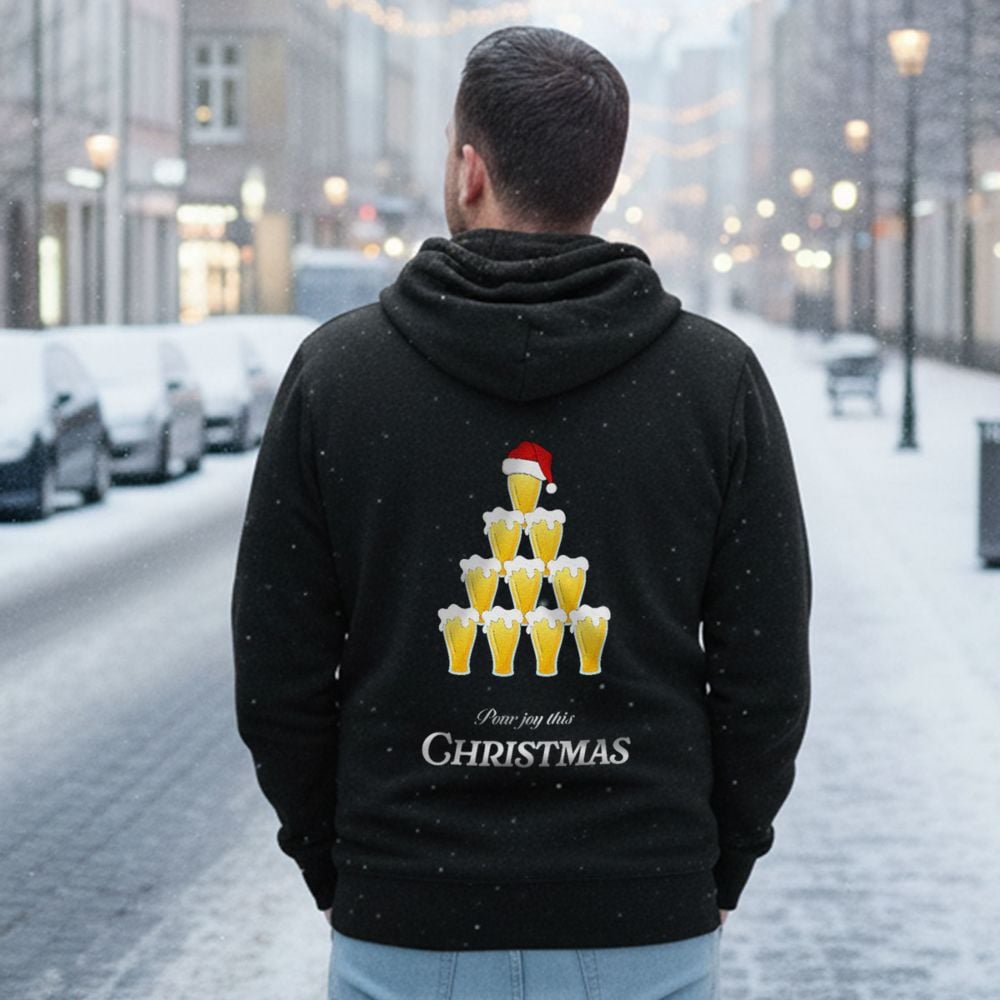 Personalisierbarer Bier Weihnachtskapuzenpullover