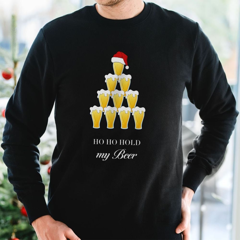 Personalised Beer Christmas Sweatshirt