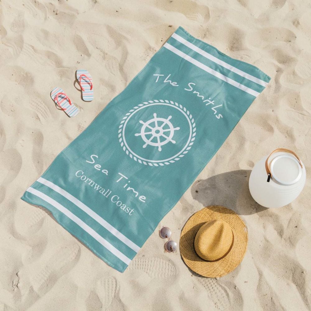 Personalised Maritime Towel with Text