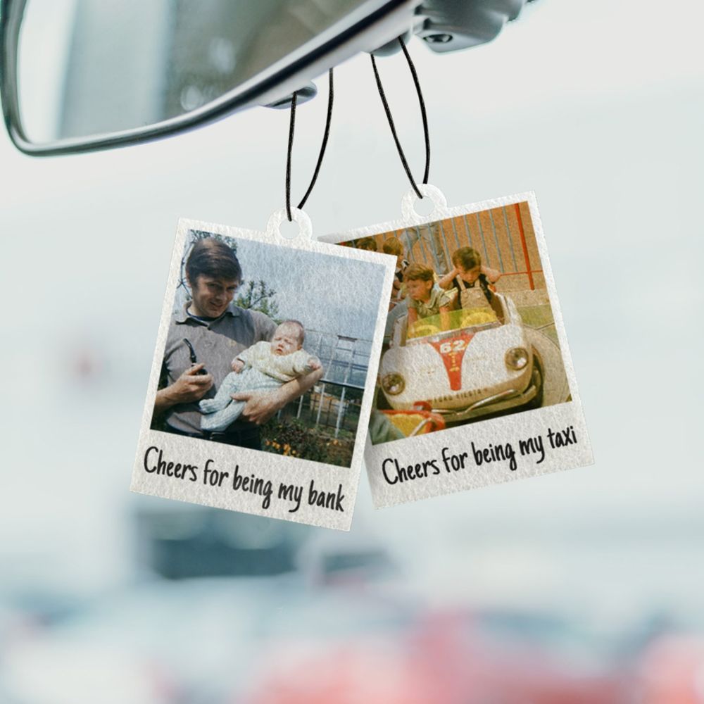 Personalised Polaroid Air Freshener - Set of 2
