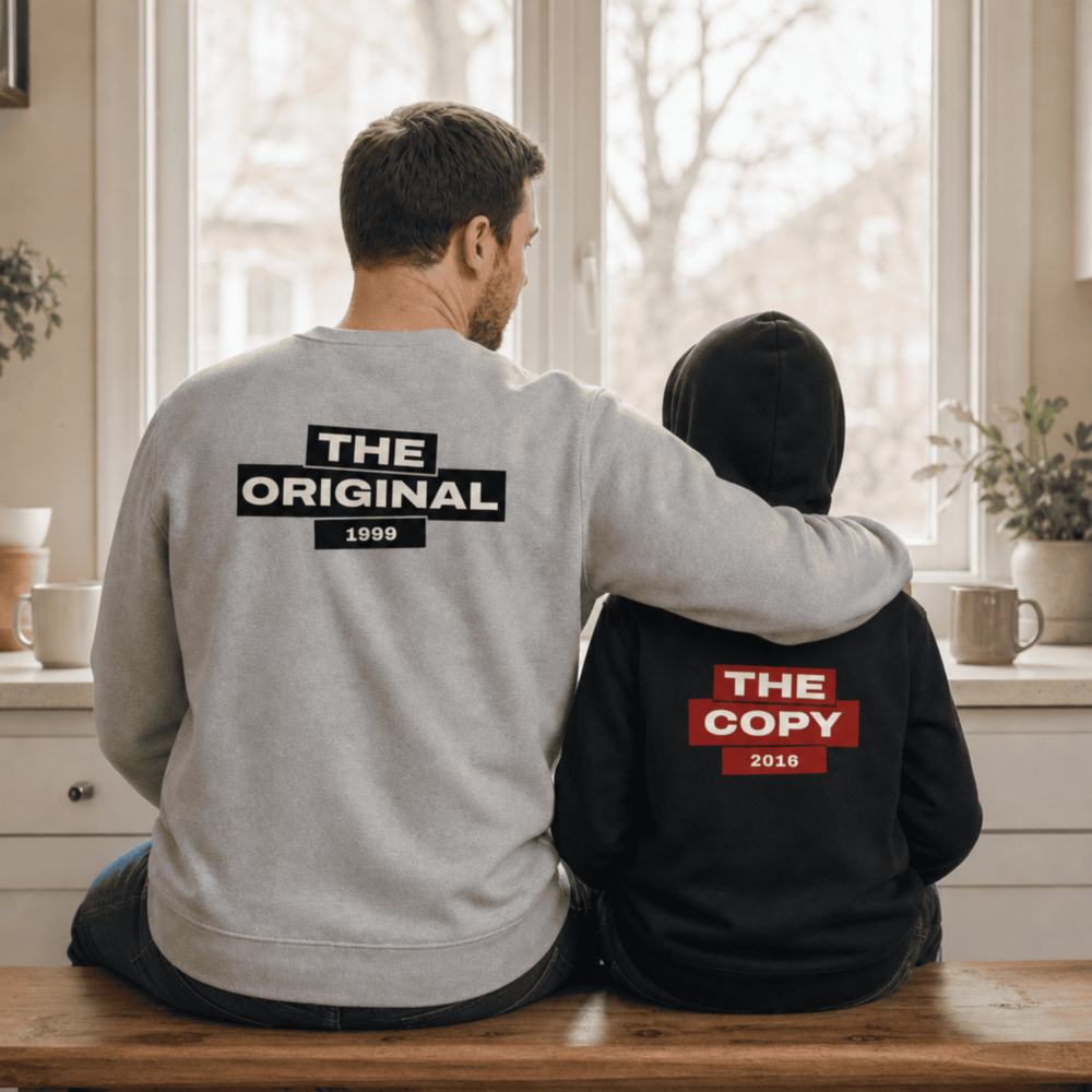Matching Family Crew Neck Sweatshirt Set, Personalised with Custom Year