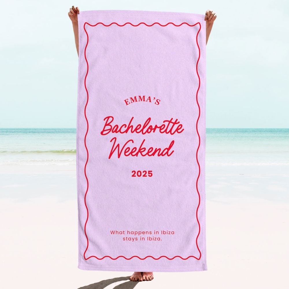 Personalised Coloured Towel