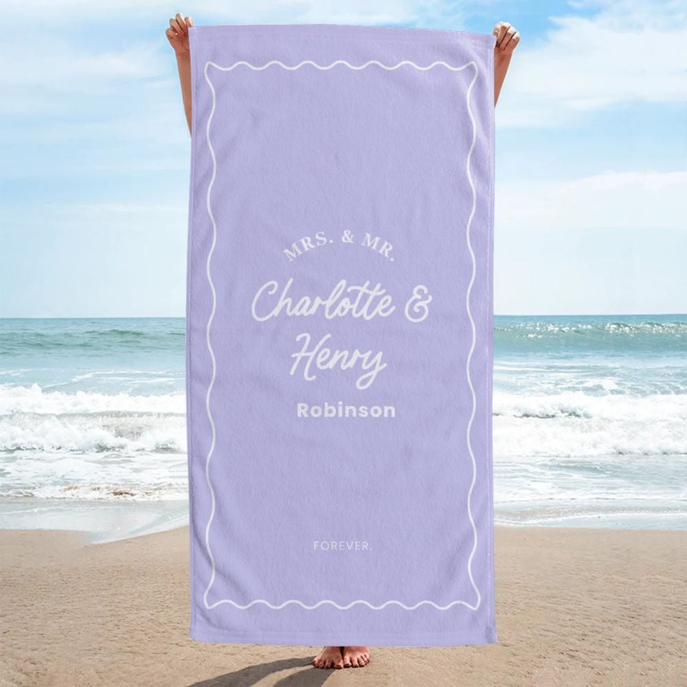 Personalised Coloured Towel