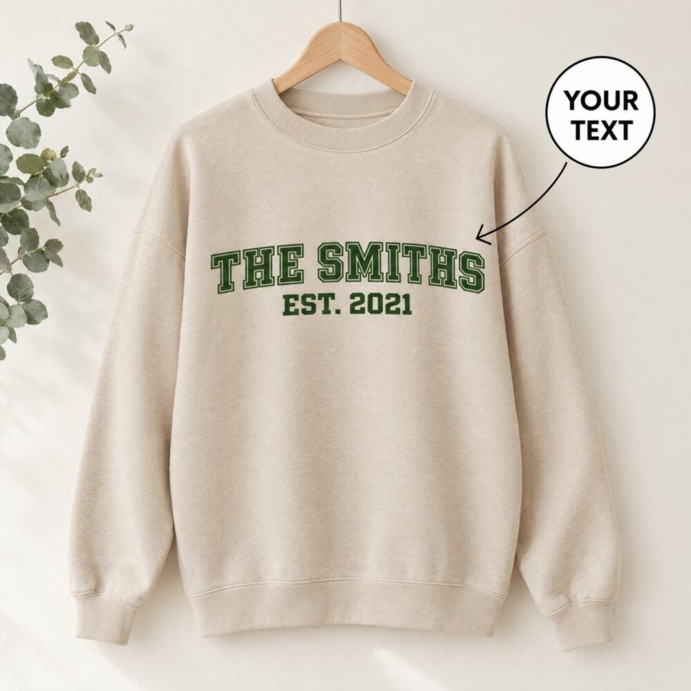 Personalised College Sweatshirt