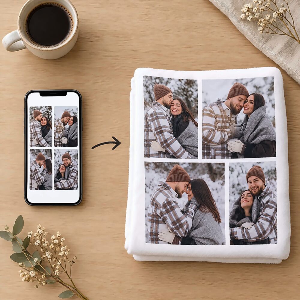 Personalised Blanket with Photo Collage