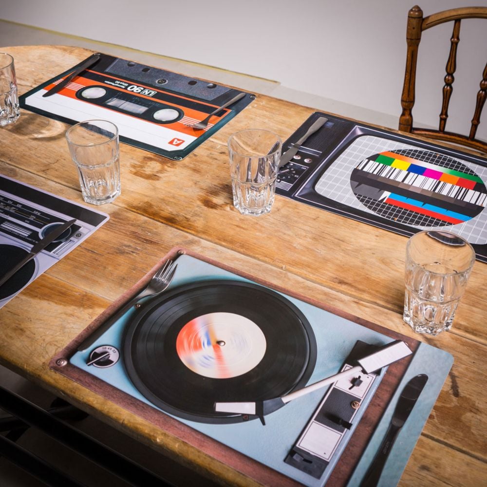 Retro Tischset - 4-teilig Retro Tischset - 4-teilig