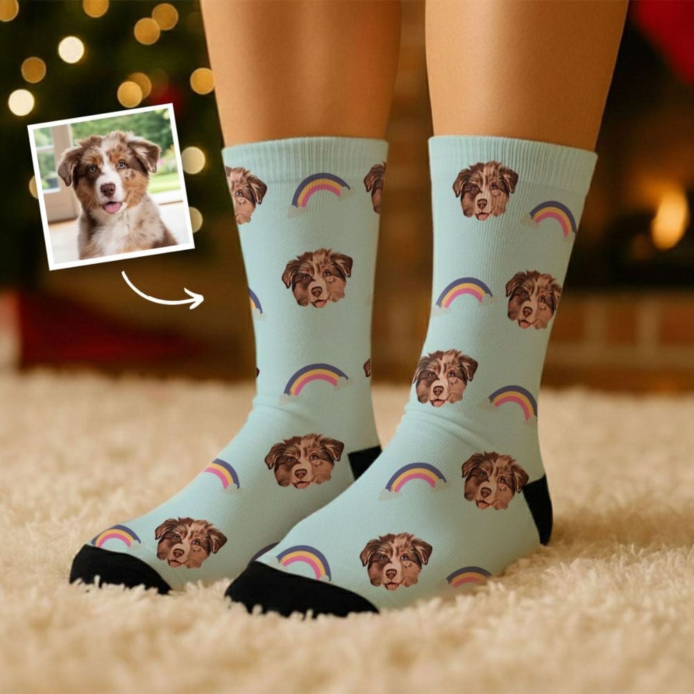 Personalised Cartoon Face Socks