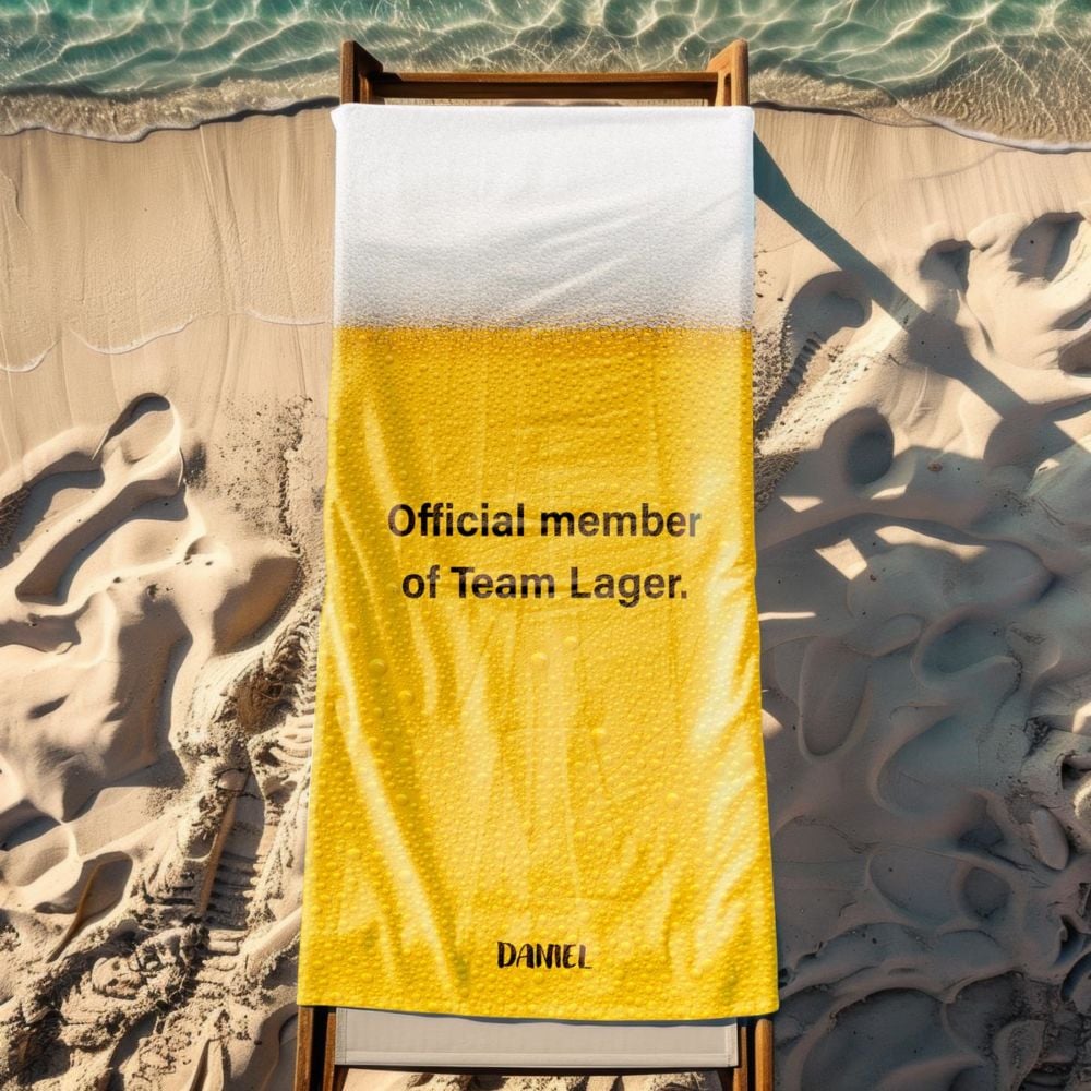Personalised Beer Towel