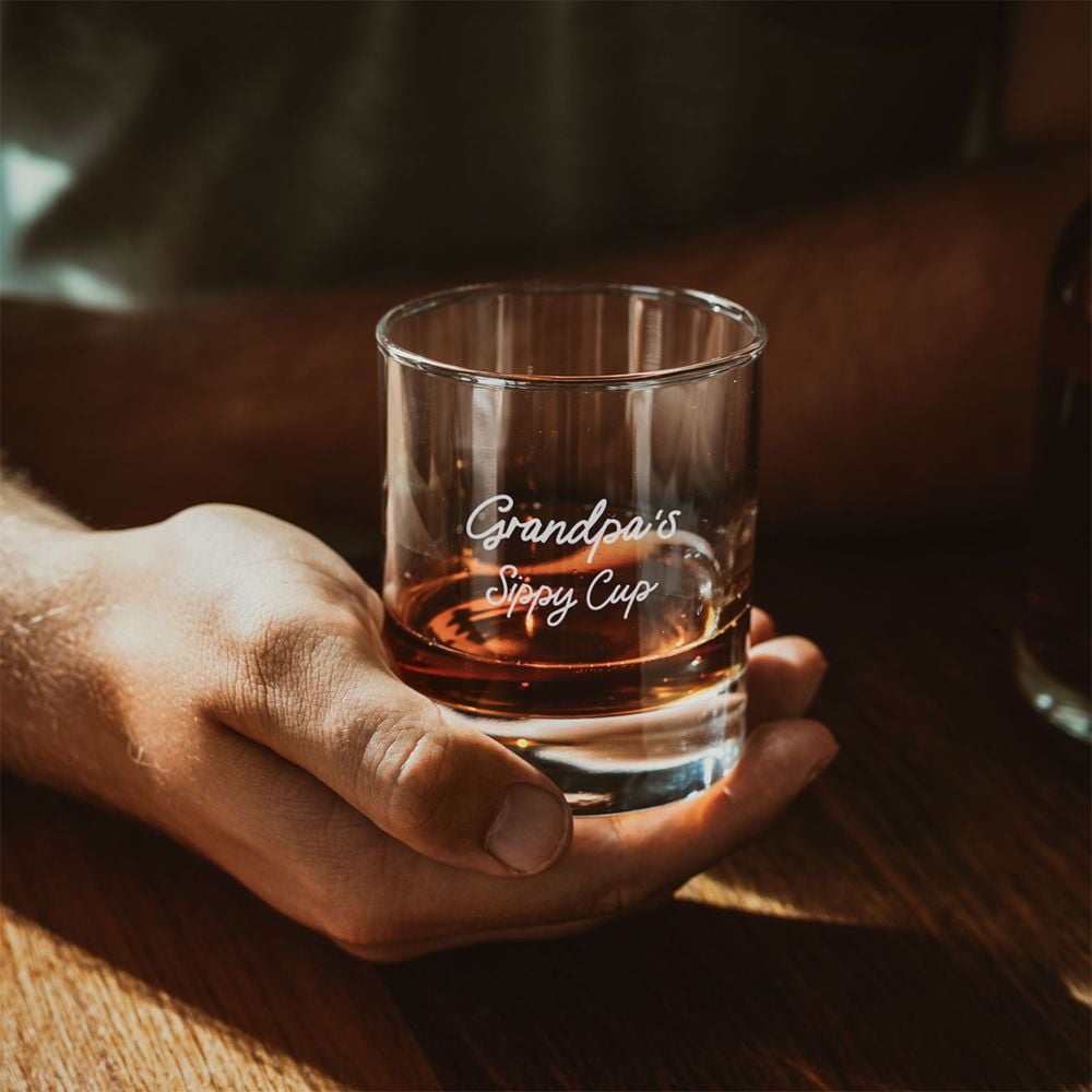 Personalised Whisky Glass With Text