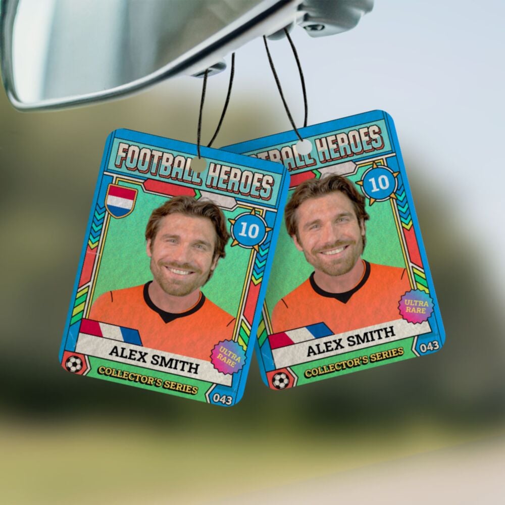 Personalised World Cup Collectible Photo Sticker Air Freshener