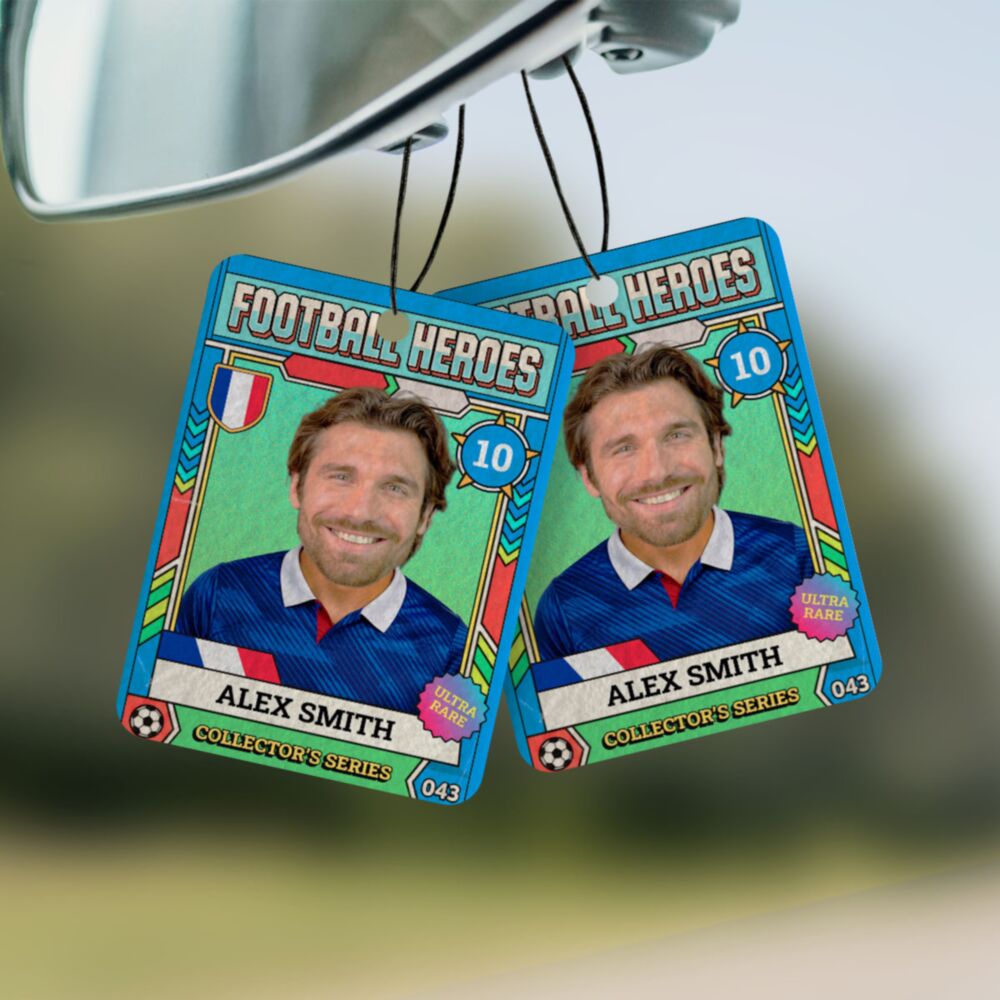 Personalised World Cup Collectible Photo Sticker Air Freshener