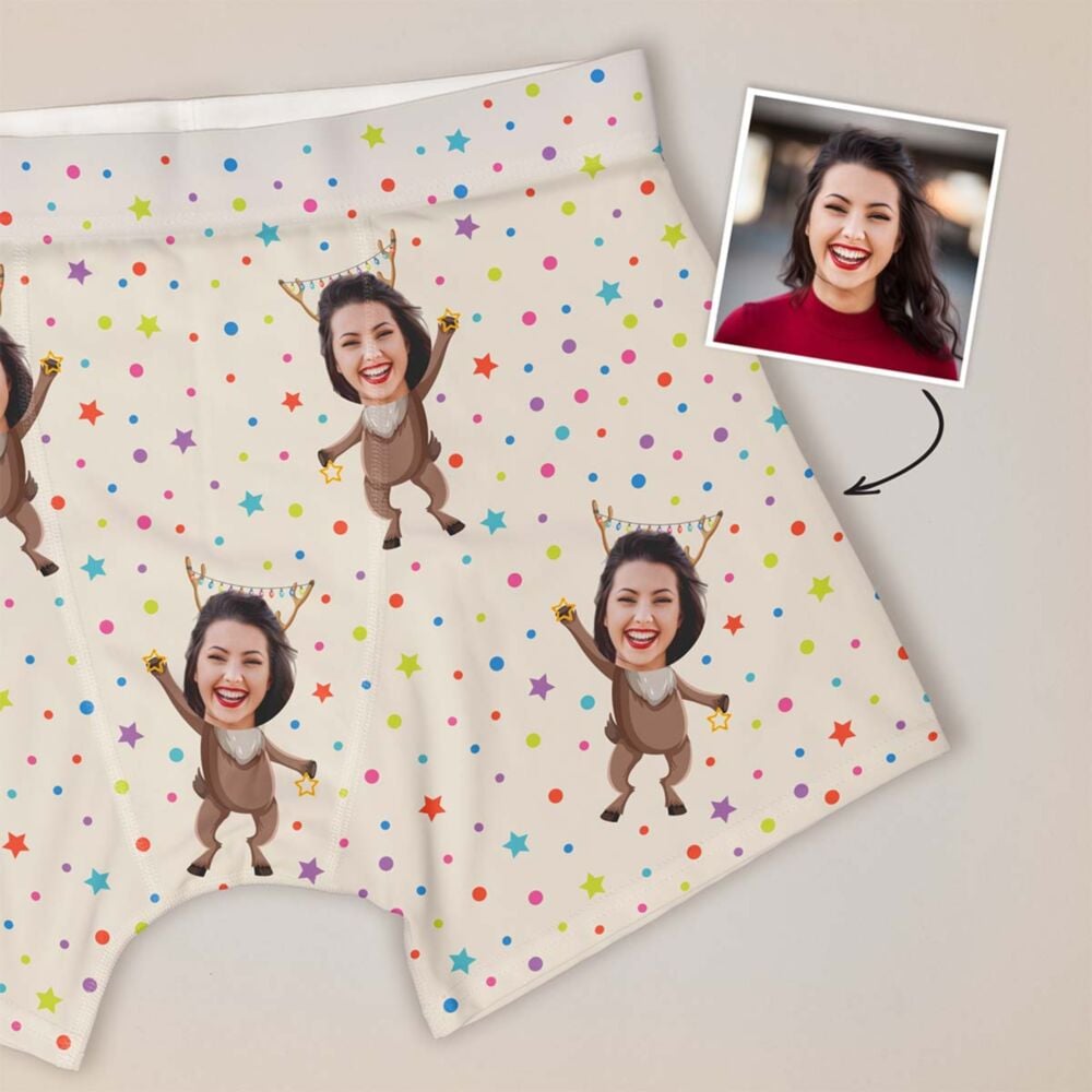 Personalised Christmas Character Boxers