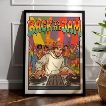 Personalised 90s DJ Party Poster