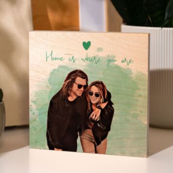 Personalised Cartoon Wooden Block