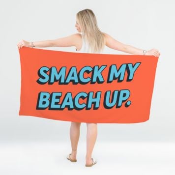 Smack my beach up - beach towel