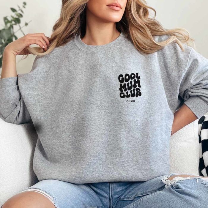 Personalised Cool Mums & Dads Club Sweatshirt