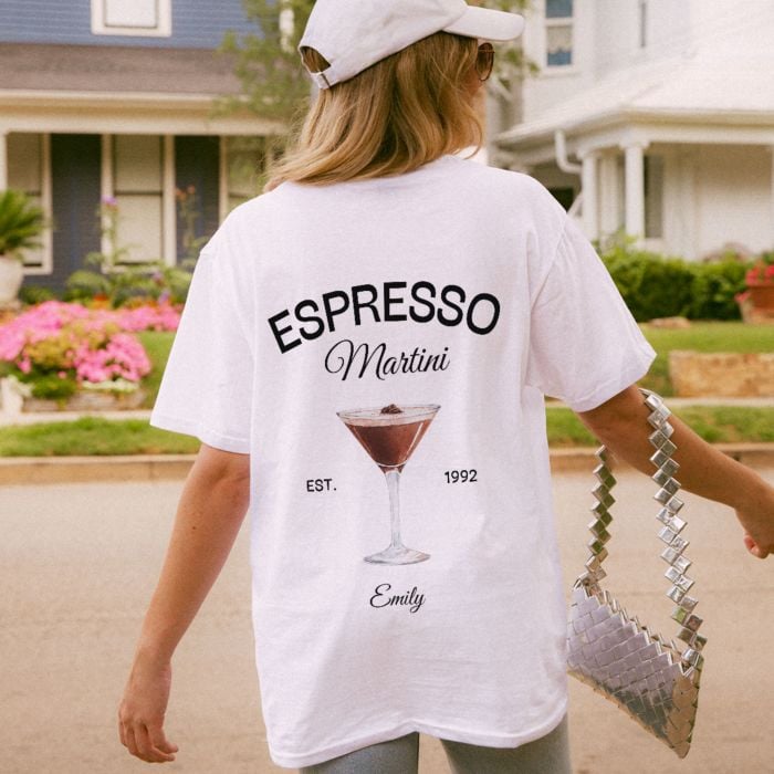 Personalised Espresso Martini T-Shirt