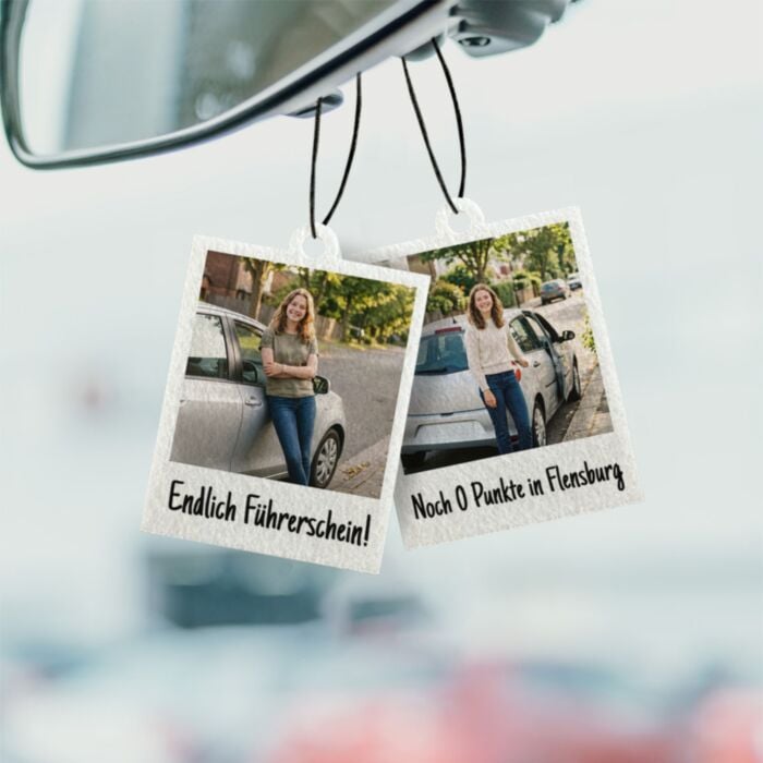 Personalised Car Air Freshener with Photo