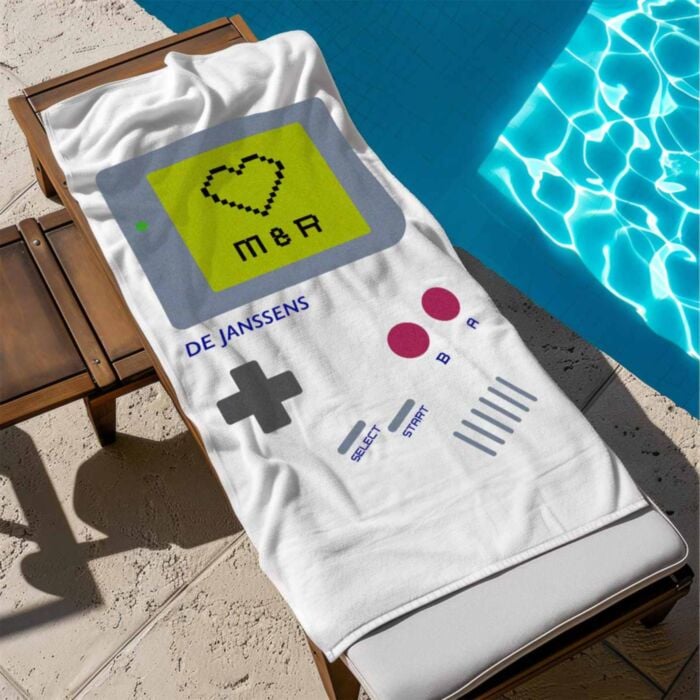 Personalised Towel with Game Console and Text