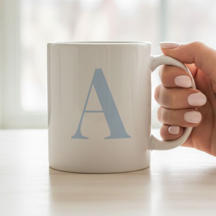 Personalised Monogram Mug with Initial