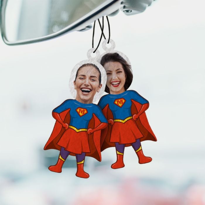 Personalised Superhero Air Freshener - Set of 2