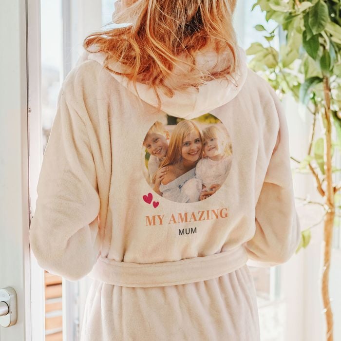 Personalised Bathrobe with Photo and Name