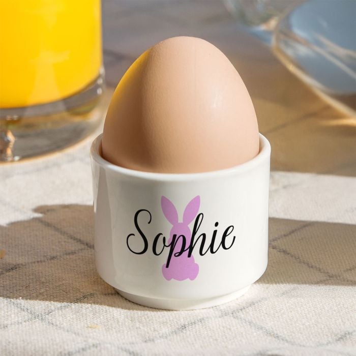 Personalised Name Egg Cups with Symbol - Set of 2