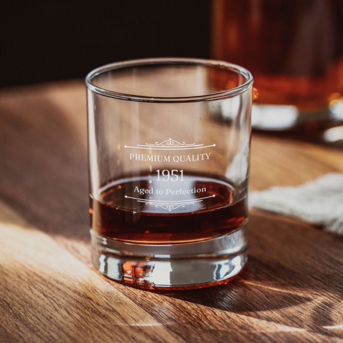 Personalised Year Whiskey Glass
