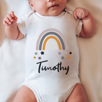 Personalisierbarer Baby Body mit Name - Design