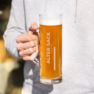 Personalised 'Loading' Beer Glass - Design