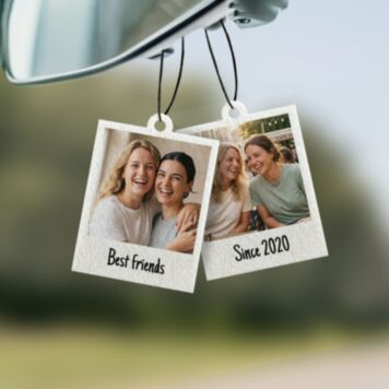 Personalised Car Air Freshener with Photo – Set of 2
